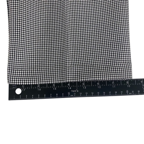 NOS Vintage Dark Academia High Waisted Black Houndstooth Trousers Pants Size 14P - Picture 13 of 14